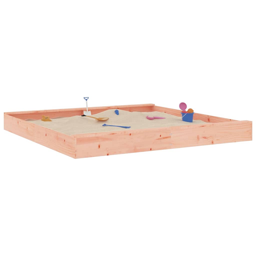 Vidaxl Sandpit con panchine quadrate solide douglashout