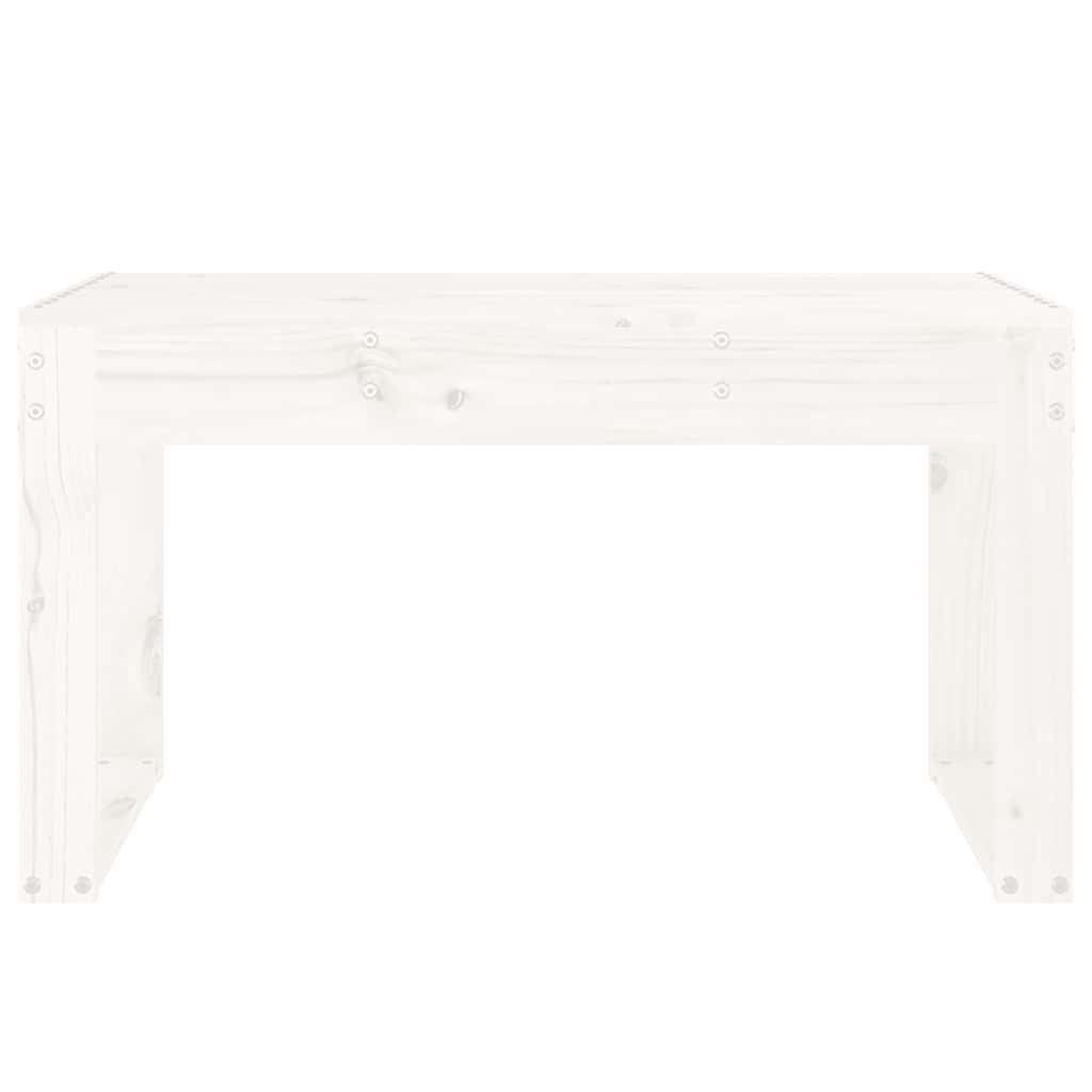 Vidaxl tuinbank 80x38x45 cm massief grenenhout wit