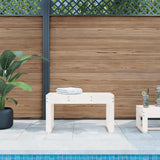 Vidaxl tuinbank 80x38x45 cm massief grenenhout wit