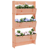 Vidaxl plantenbak wandmontage 3-laags 60x18,5x110 cm douglashout