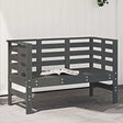 Vidaxl tuinbankje 111,5x53x71 cm massief grenenhout grijs