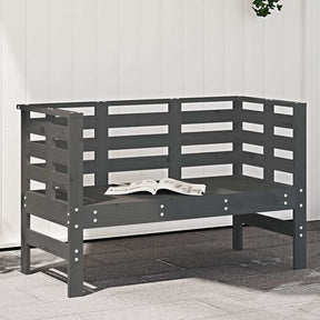 Vidaxl tuinbankje 111,5x53x71 cm massief grenenhout grijs