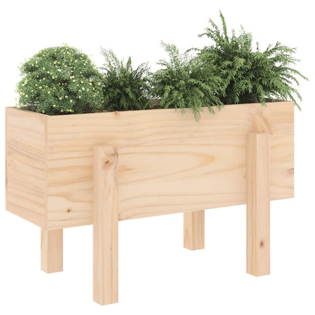 Vidaxl plantenbak 62x30x38 cm massief grenenhout