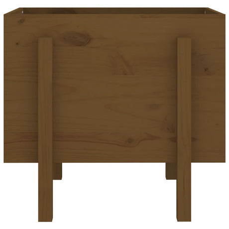 Vidaxl 810552 plantenbak 62x50x57 cm massief grenenhout honingbruin