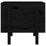 Vidaxl plantenbak 62x50x57 cm massief grenenhout zwart
