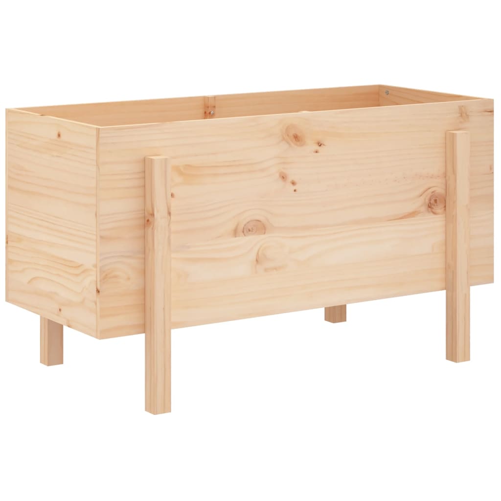 Vidaxl plantenbak verhoogd 101x50x57 cm massief grenenhout