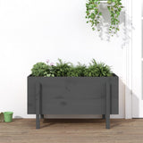 Vidaxl Planter hevet 101x50x57 cm fast furugrå