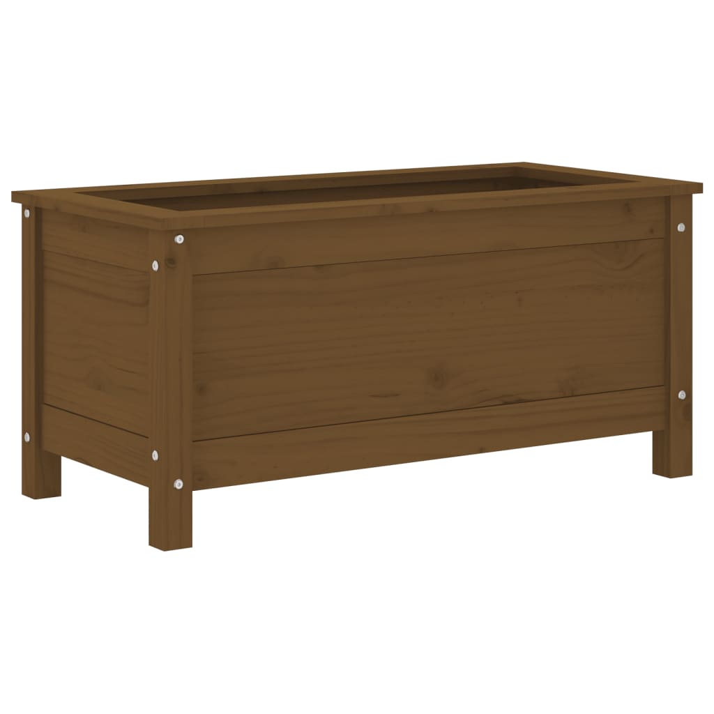 Vidaxl Planning Box 82.5x40x39 cm Solid Pine Honey Brown