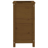 Vidaxl plantenbak 40x40x78 cm massief grenenhout honingbruin