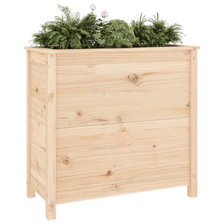 Vidaxl plantenbak 82,5x40x78 cm massief grenenhout