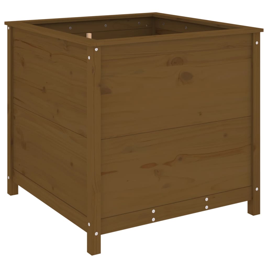 Vidaxl Planning Box 82.5x82.5x78 cm Solid Pine Honey Brown