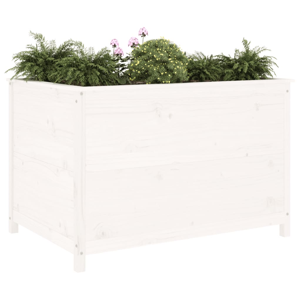 Bidaxl Planter höjde 119,5x82,5x78 cm fast tallvit