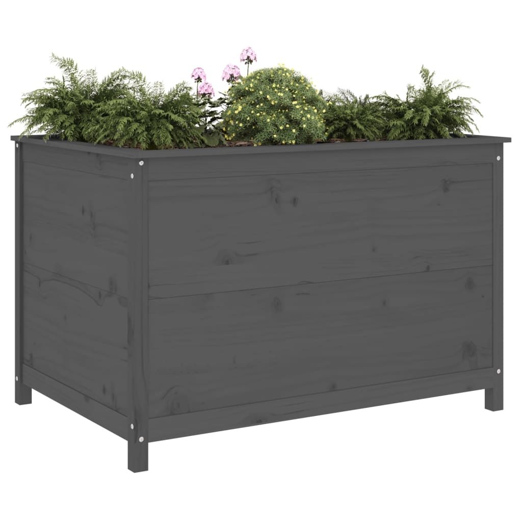 Vidaxl Planter höjde 119,5x82,5x78 cm fast tallgrå grå