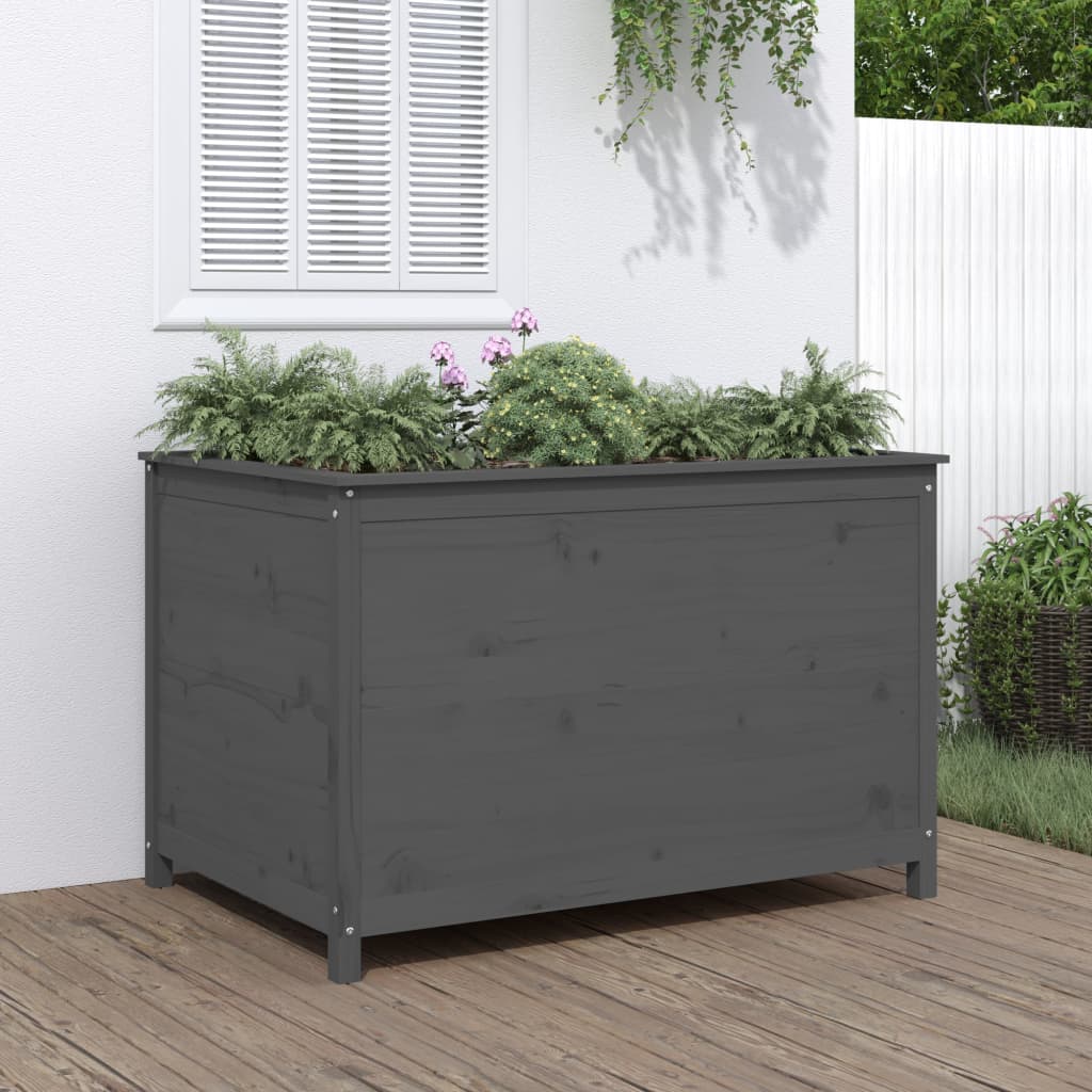 Vidaxl Planter höjde 119,5x82,5x78 cm fast tallgrå grå