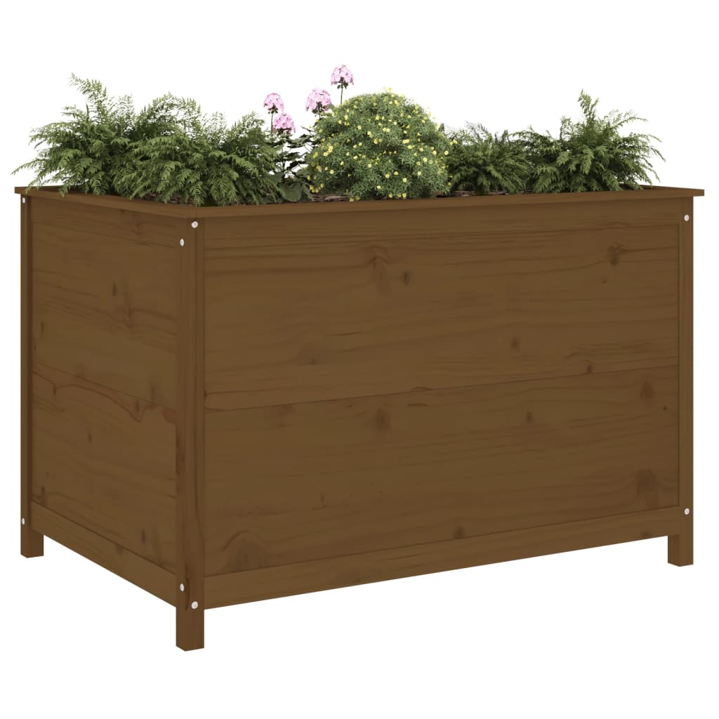 Vidaxl Planter höjde 119,5x82,5x78 cm Solid Pine Honey Brown