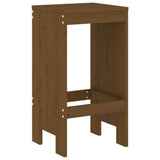 Vidaxl barkrukken 2 st 40x36x75 cm massief grenenhout honingbruin