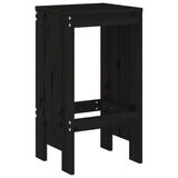 Vidaxl barkrukken 2 st 40x36x75 cm massief grenenhout zwart