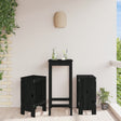 Vidaxl barkrukken 2 st 40x36x75 cm massief grenenhout zwart