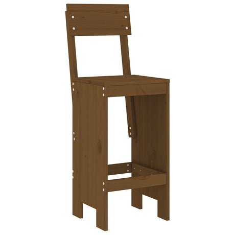 Vidaxl barkrukken 2 st 40x48,5x115,5 cm massief grenenhout honingbruin