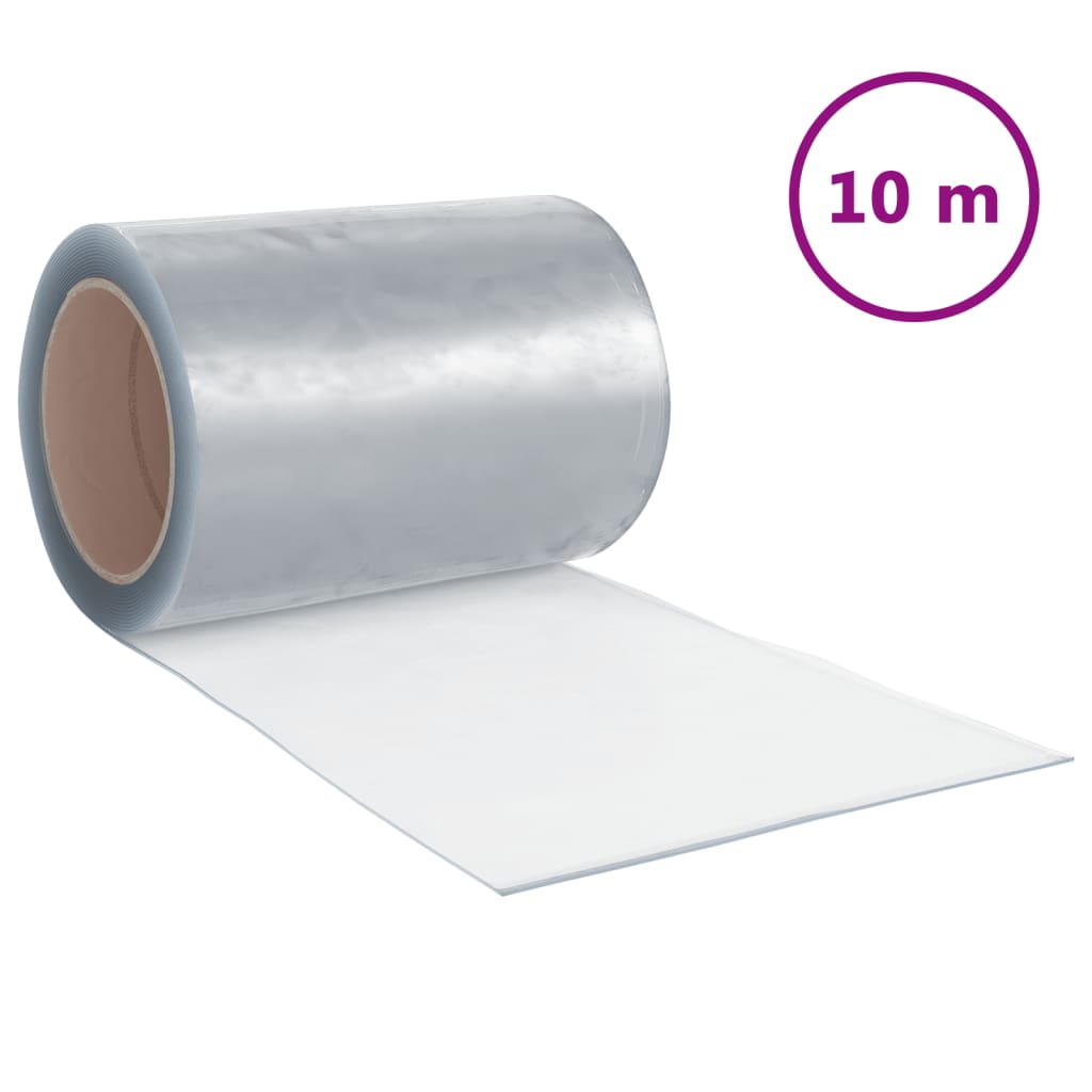 Vidaxl dørgardin 300x2,6 mm 10 m PVC gjennomsiktig