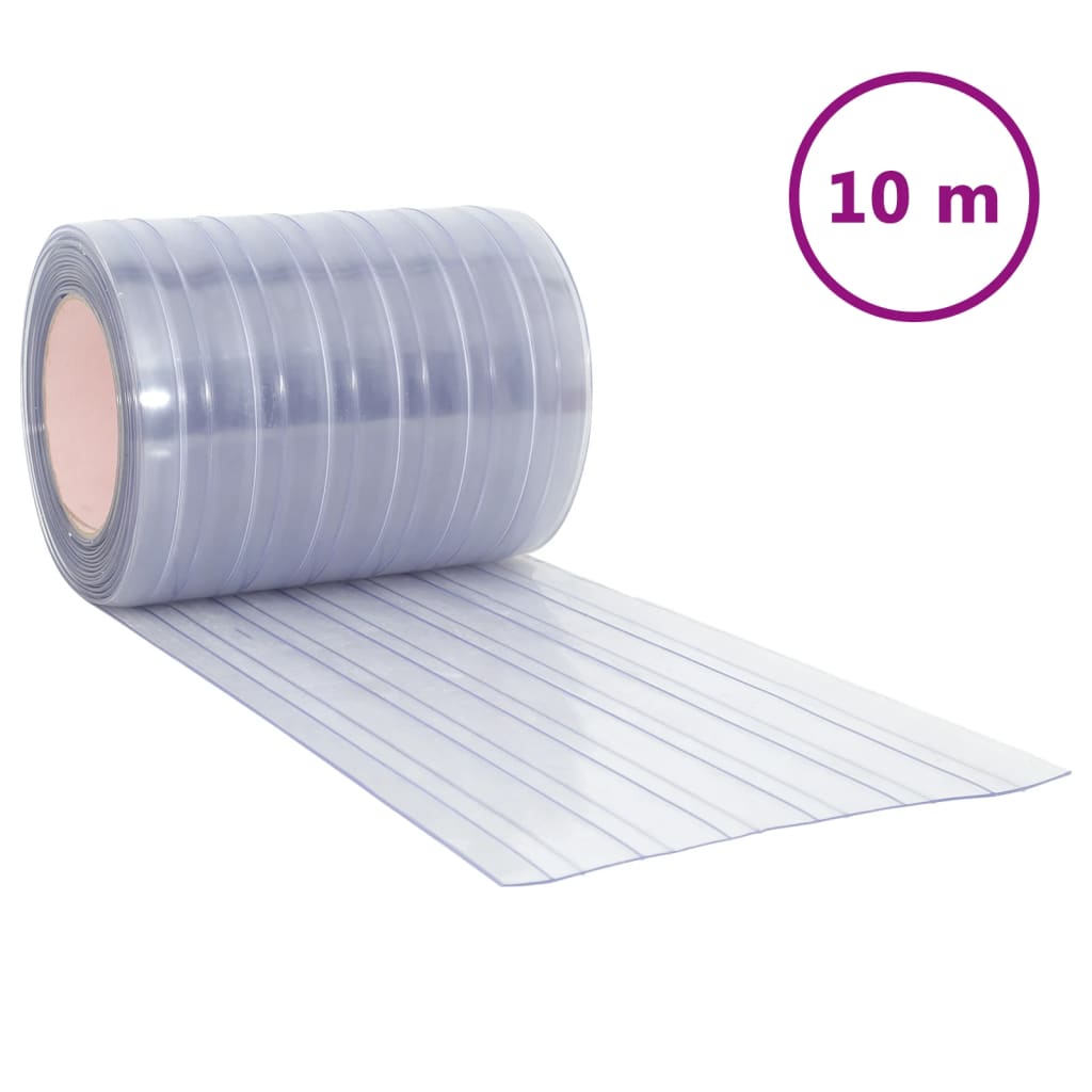 Zavesa vrat vidaxl 300x2,6 mm 10 m PVC prozorna