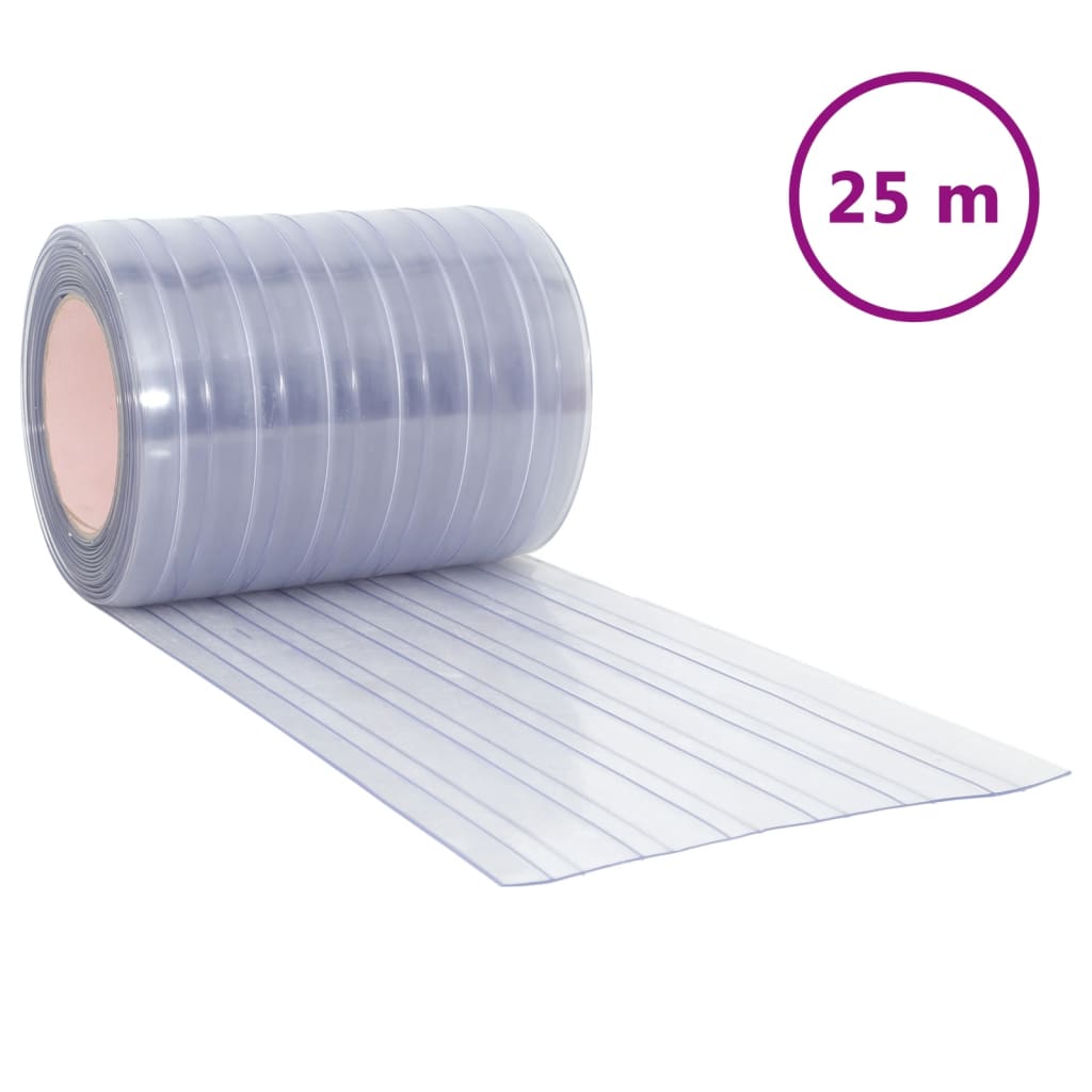 Kurtyna drzwi vidaxl 300x2,6 mm 25 m PVC przezroczysty