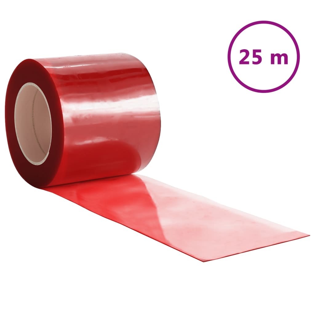 Vidaxl Deurgoordijn 200x1.6 mm 25 m PVC rosso