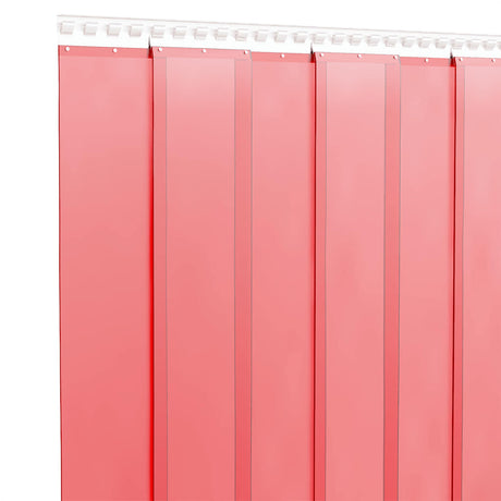 Vidaxl deurgordijn 200x1,6 mm 25 m pvc rood