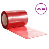 Vidaxl -Türvorhang 300x2,6 mm 25 m PVC -Rot