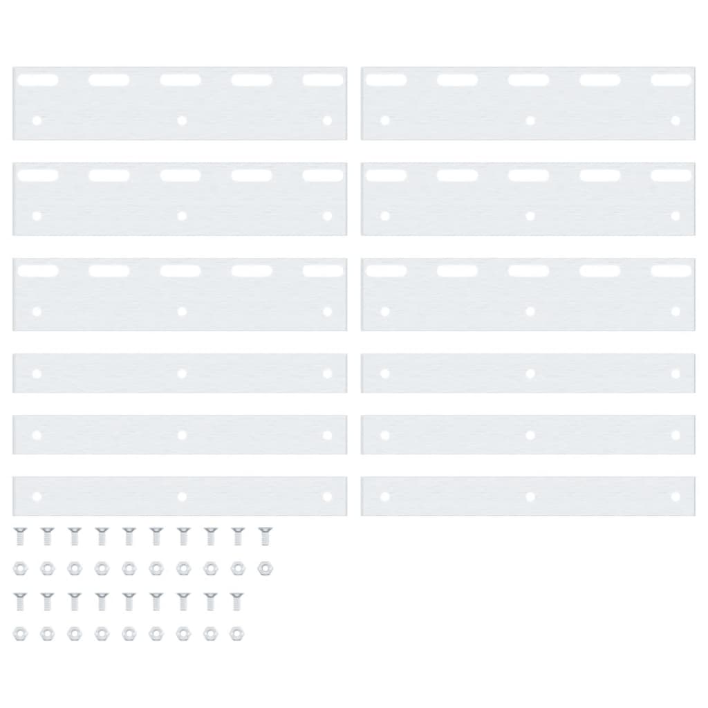 Piastre di connessione vidaxl 6 pezzi da 20 cm in acciaio inossidabile colorato