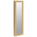 Vidaxl sieradenkast met spiegel wandgemonteerd 30x8,5x106 cm