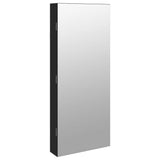 Vidaxl jewelry cupboard with mirror and LED wall -mounted black