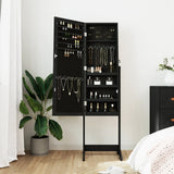 Vidaxl Jewelry Armoire avec miroir détaché 42x38x152 cm noir