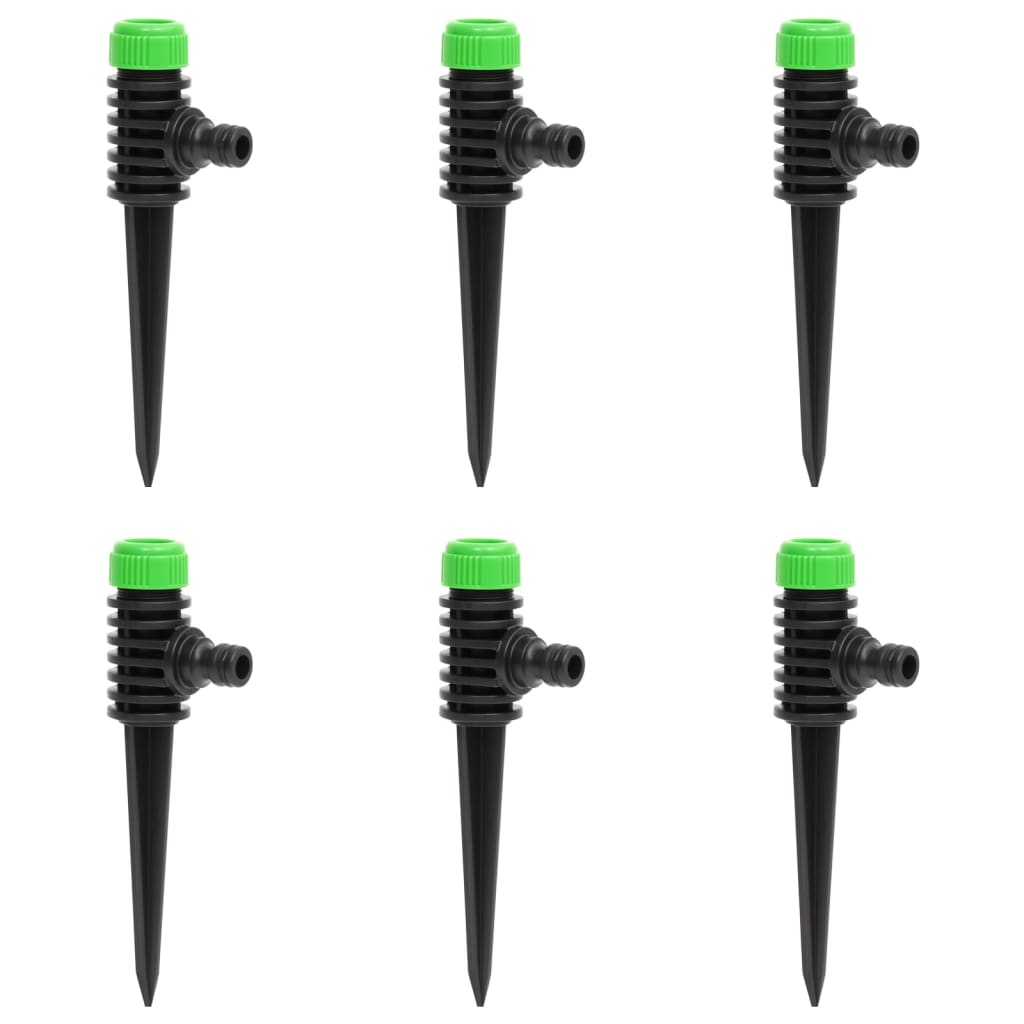 Vidaxl Sprayers 6 st 3x6x19.5 cm ABS and PP Green and Black