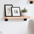 Vidaxl wandschap 40x10x4 cm onbehandeld massief eikenhout