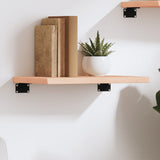 Vidaxl wandschap 40x30x2 cm onbehandeld massief eikenhout