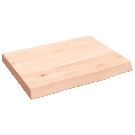 Vidaxl wandschap 40x30x(2-4) cm onbehandeld massief eikenhout