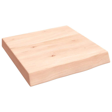 Vidaxl wandschap 40x40x(2-6) cm onbehandeld massief eikenhout