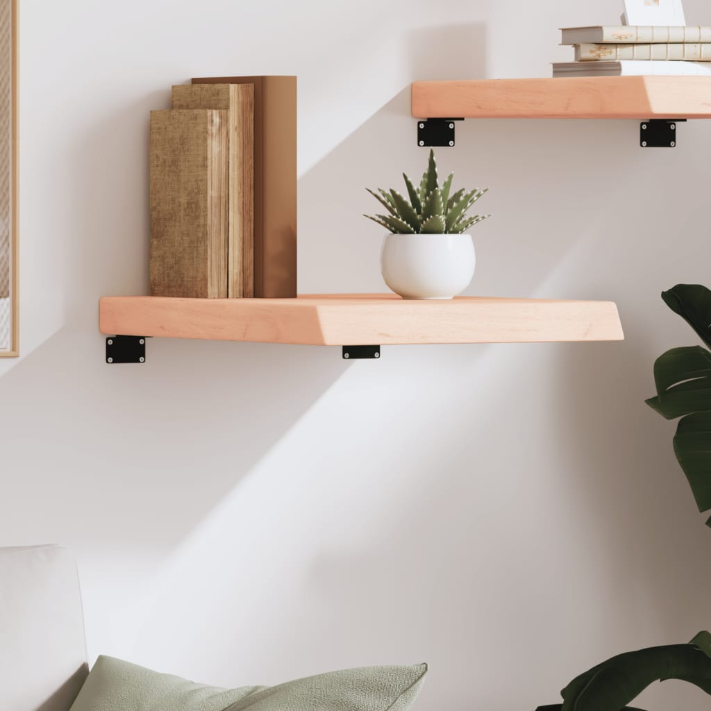 Vidaxl wandschap 40x60x(2-6) cm onbehandeld massief eikenhout
