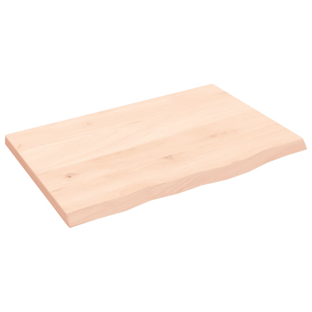 Vidaxl wandschap 60x40x2 cm onbehandeld massief eikenhout