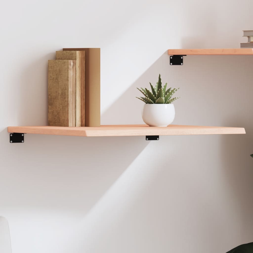 Vidaxl wandschap 60x50x2 cm onbehandeld massief eikenhout