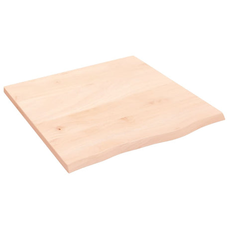 Vidaxl wandschap 60x60x2 cm onbehandeld massief eikenhout