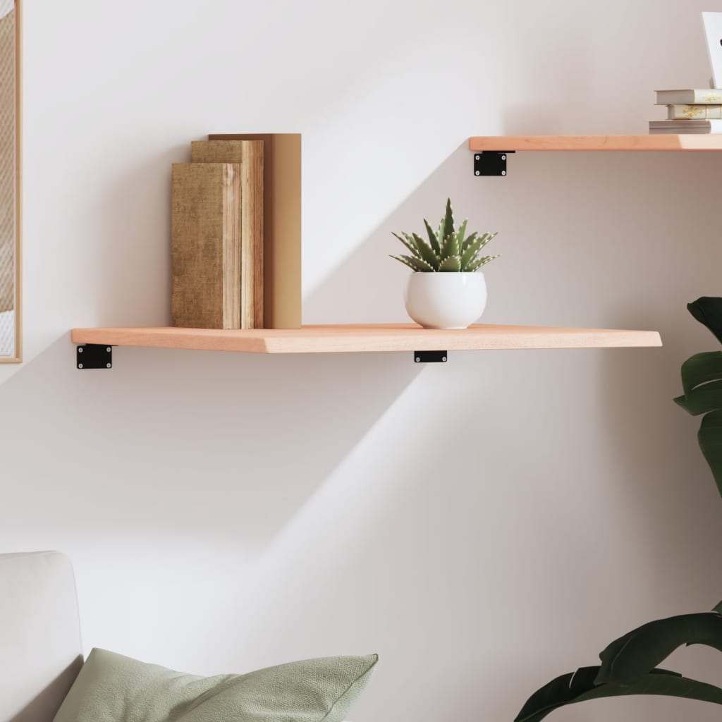 Vidaxl wandschap 60x60x2 cm onbehandeld massief eikenhout