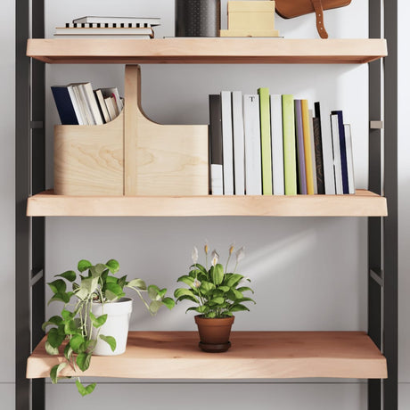Vidaxl wandschap 100x60x(2-6) cm onbehandeld massief eikenhout