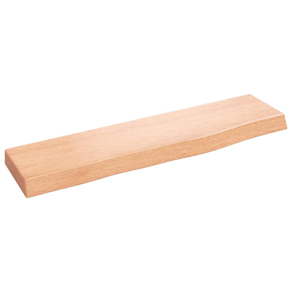 Vidaxl wandschap 40x10x2 cm behandeld massief eikenhout