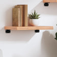 Vidaxl wandschap 40x20x4 cm behandeld massief eikenhout lichtbruin