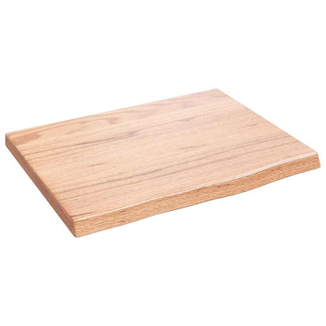 Vidaxl wandschap 40x30x2 cm behandeld massief eikenhout lichtbruin