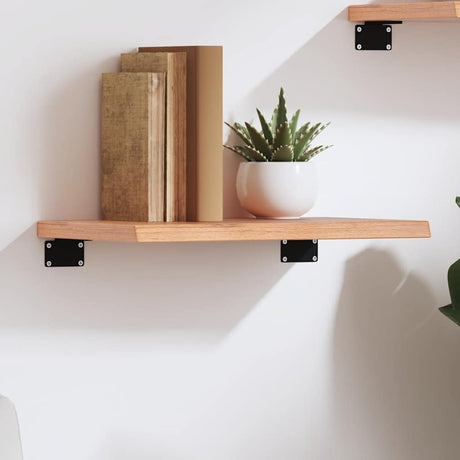 Vidaxl wandschap 40x30x2 cm behandeld massief eikenhout lichtbruin