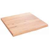 Vidaxl wandschap 40x40x2 cm behandeld massief eikenhout lichtbruin