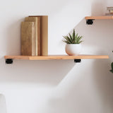 Vidaxl wandschap 60x40x2 cm behandeld massief eikenhout lichtbruin